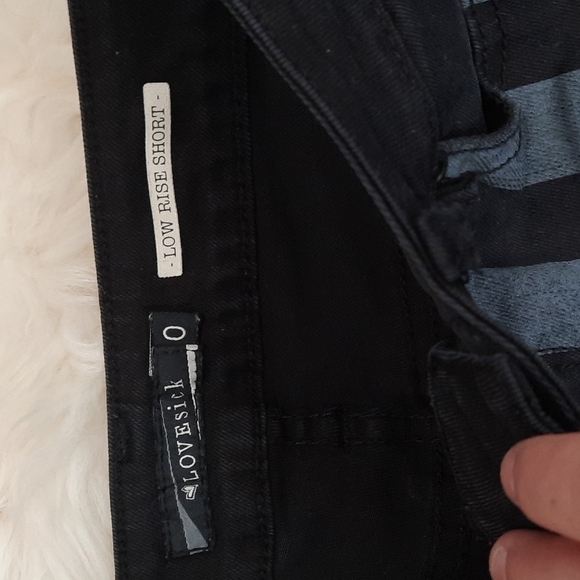 Lovesick Black Cutoff Shorts - Picture 2 of 4